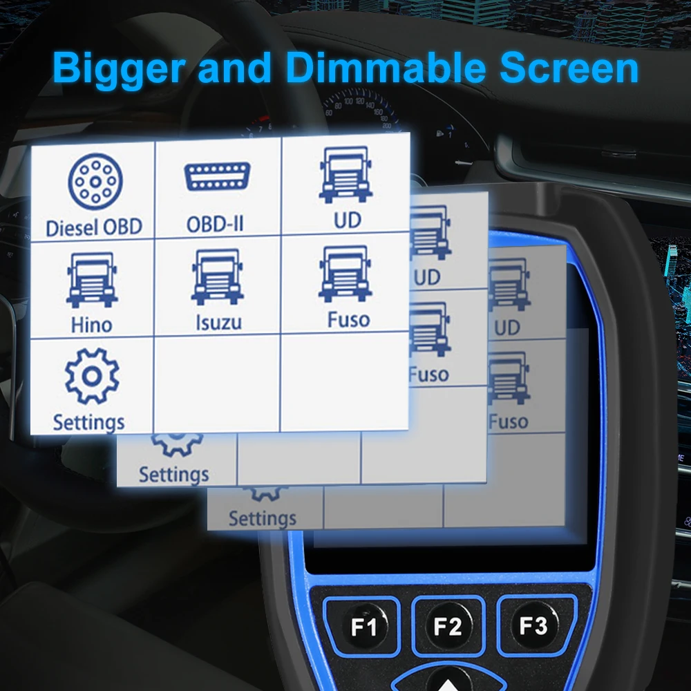 Fcar F506 HD Diesel Truck Scanner Heavy Truck and Car 2 In 1 OBD2 Scanner For Bus Excavator Professional OBD 2 Diagnosis Tool