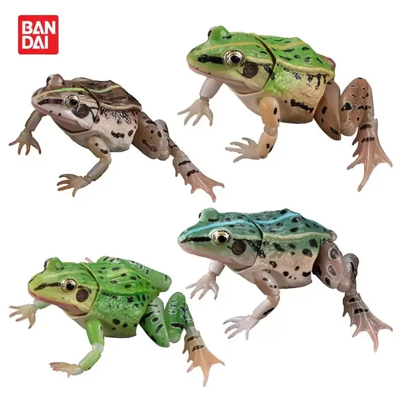

BANDAI Official Realistic Black-Spotted Frog Gashapon - Science Nature Animal Model Licensed Educational Charm Collectible