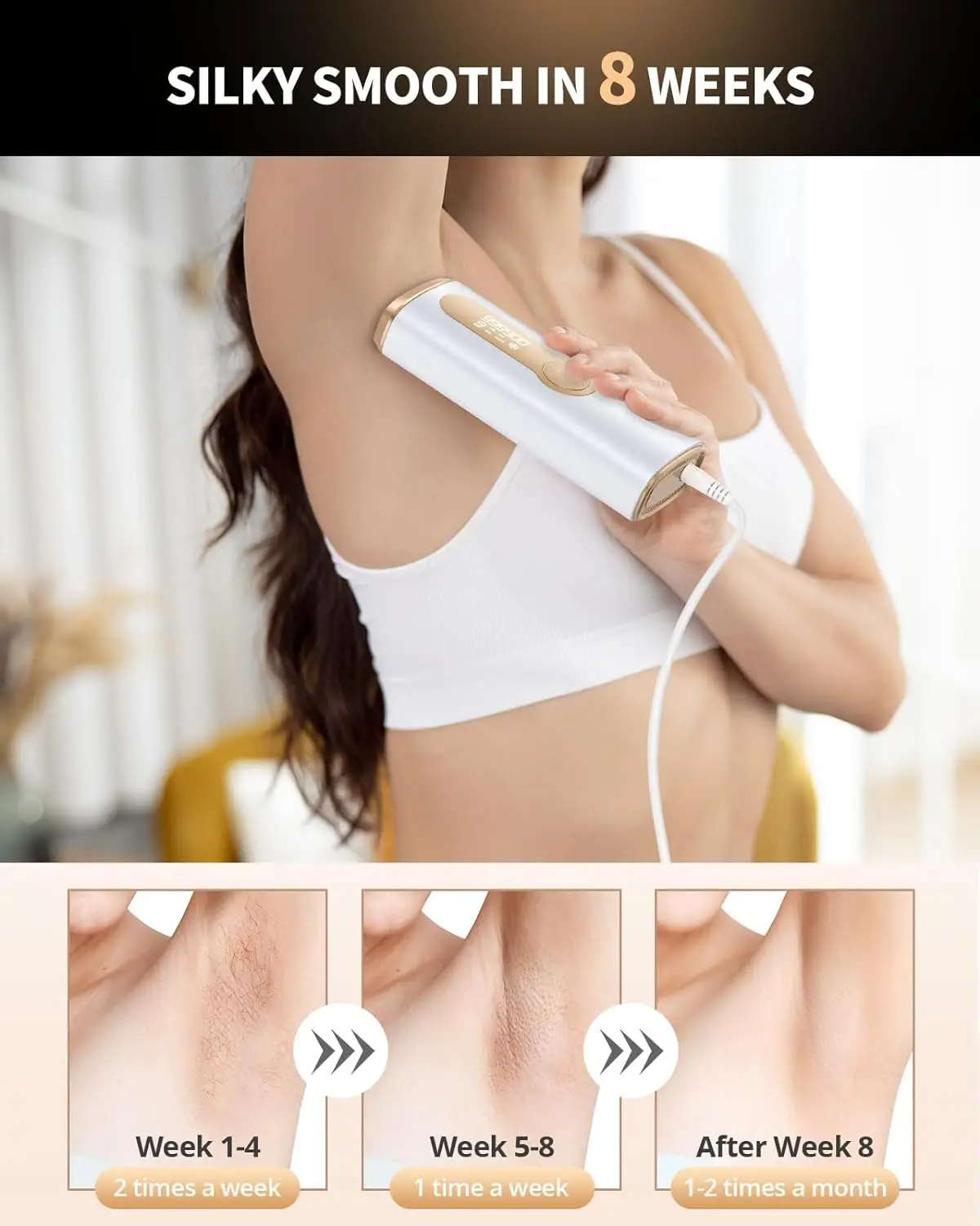 JOOYEE IPL Hair Removal Device Laser 999900 Flashes Facial Legs Arms Body Bikinis Epilator For Women Men Home Safe Hair-Remover