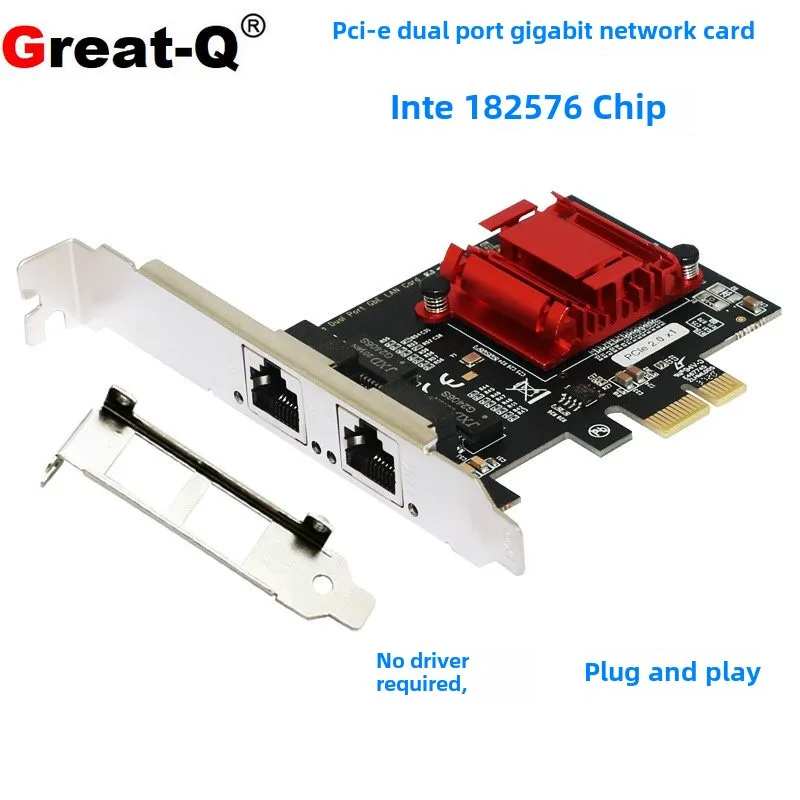 82576 network card E1G42ET server ROS soft routing PCIE aggregation dual port gigabit network card