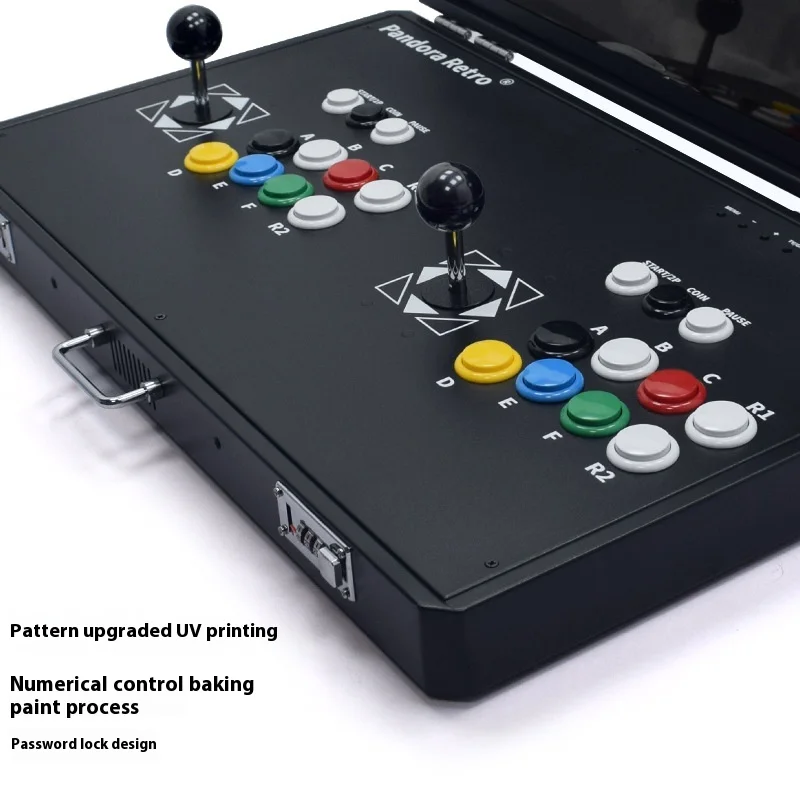 Máquina de jogo portátil dobrável, 24 polegadas, 31,5 polegadas, sistema duplo, casa, arcade, máquina integrada, caixa de luar pandora