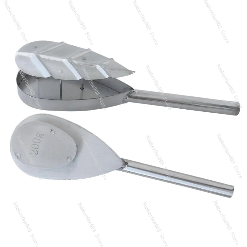 Haidilao-Hot Pot Shop Shrimp Slip Leaf Mould, Creative Stainless Steel, Leaf Shape Setting Mould