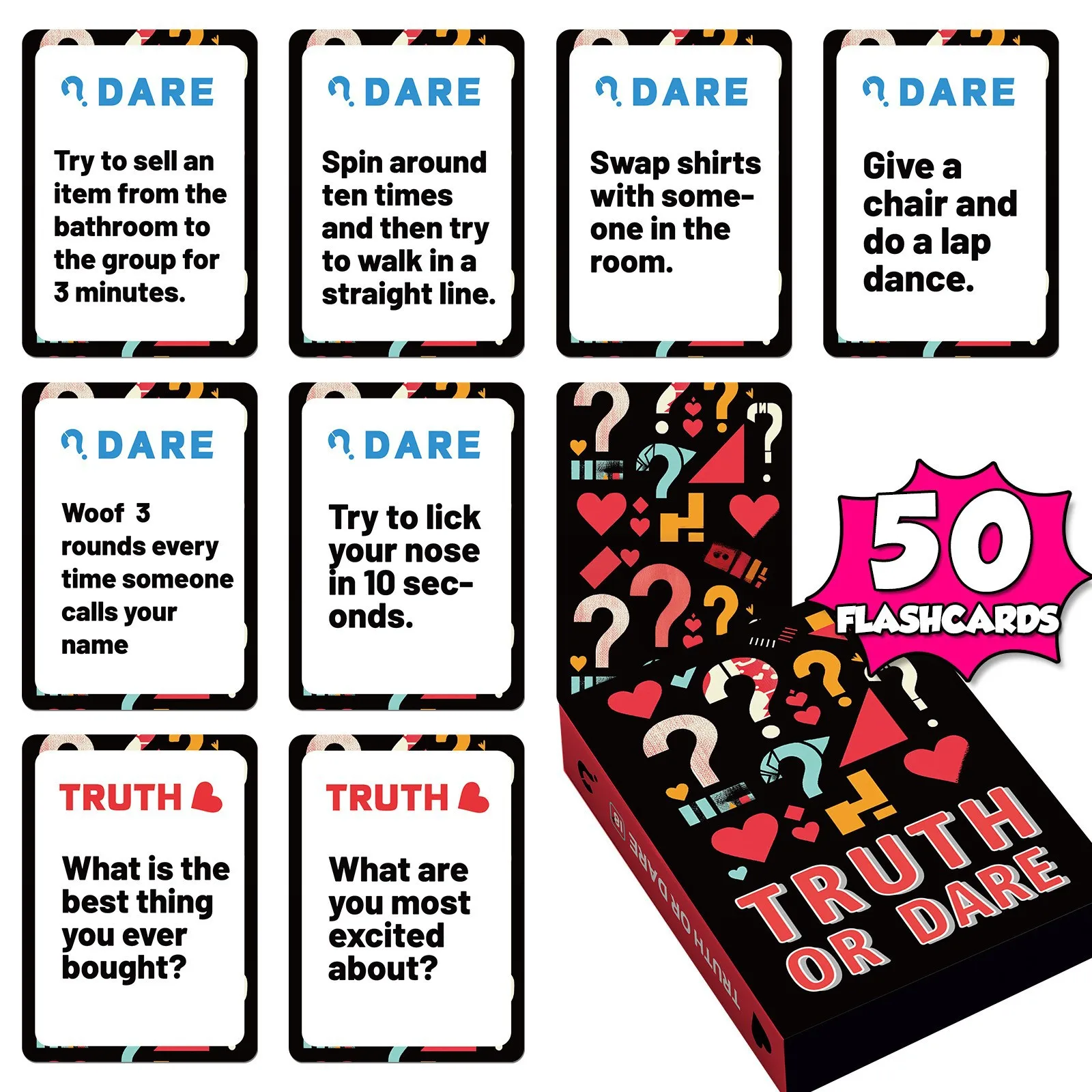 

Набор карточек для игры «Правда или действие» для пар, интерактивные карточные игры для вечерних свиданий, развлечений для мужа и жены, для вечеринок