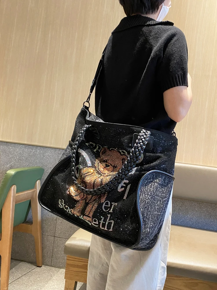 Luksusowa designerska torebka damska marki luksusowej Sac De Luxe Femme duża pojemność torebka na ramię Bolsos Mujer