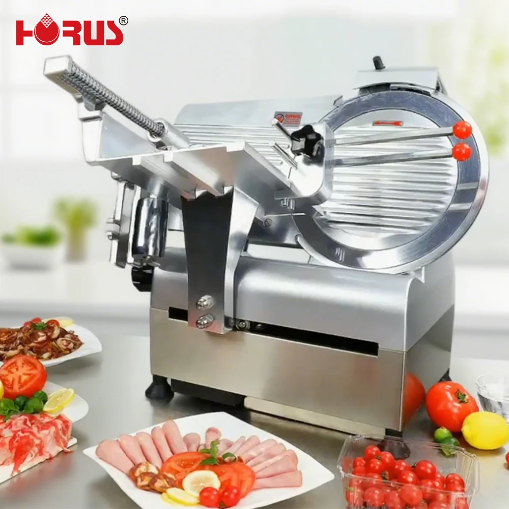 HORUS HR-12 Automatic Stainless Steel Removable Blade Meat Slicer For Home & Restaurant Use Deli/Vegetable/Cheese Cutting