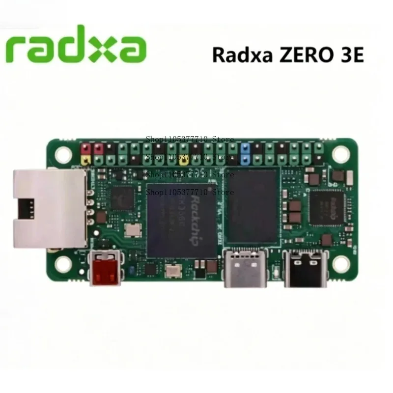 Radxa ZERO 3E RK3566 SBC Quad-core CPU GPU NPU 1080P HDMI Gigabit Ethernet Pin Header