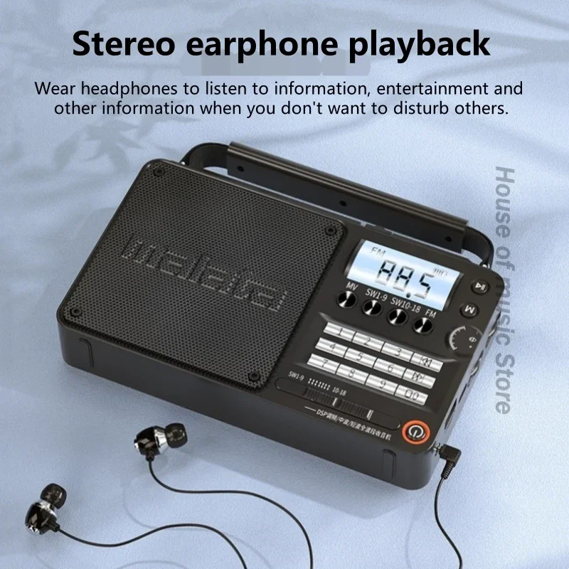 New Good Price Bluetooth Speakers With Led Light Multifunctional Rechargeable All-band Radio Portable Plug-in Card for Listening