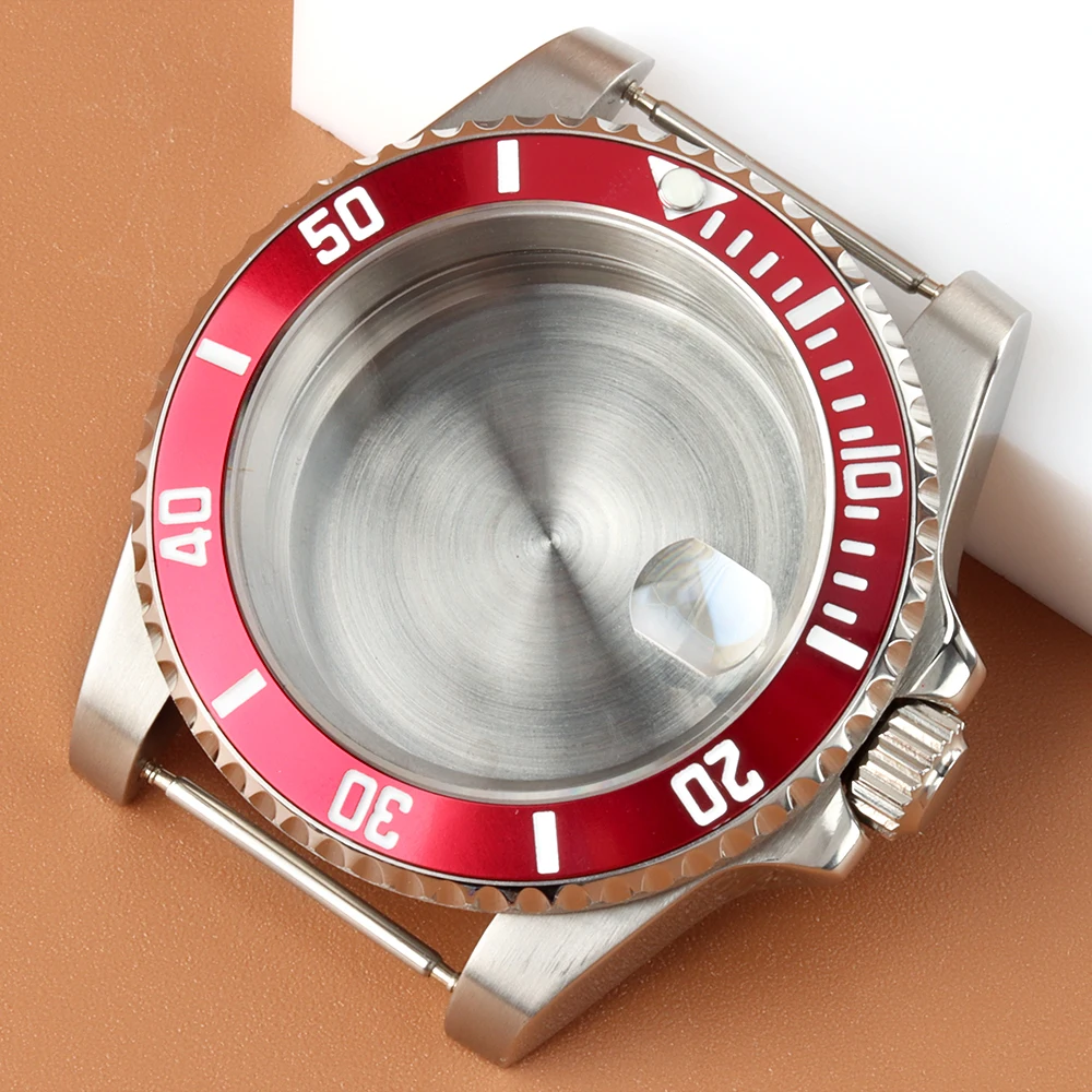 

40mm NH35 Case black Ceramic bezel Sapphire Glass Diver Watch Case For NH34 NH35 NH36 NH38 Movement 28.5mm Dial Submariner Case