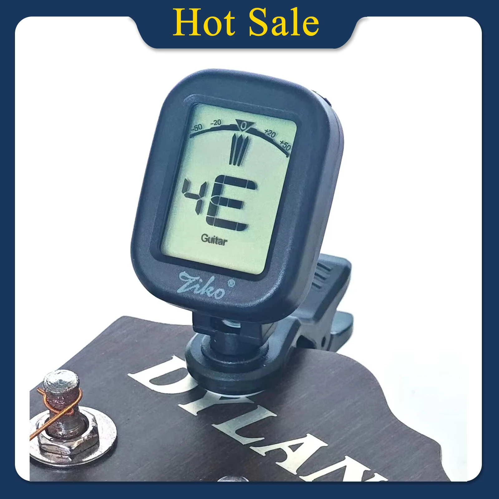 ZIKO Guitar Tuner Clip-on Digital Tuner For Guitar Bass Ukulele Violin Banjo Twelve-tone Equal Temperament, F, Bb, Eb Universal