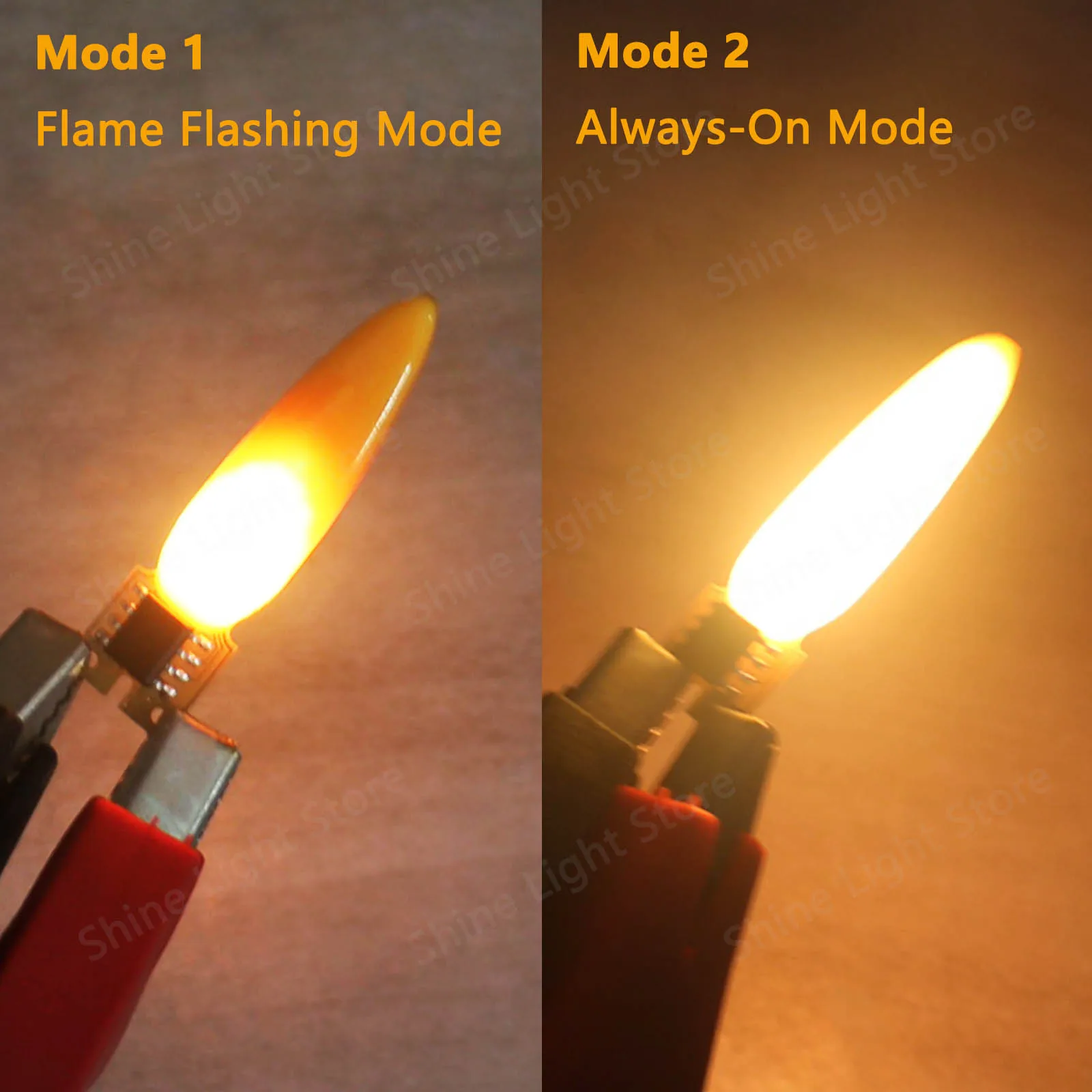 LED فلاش لهب شمعة اديسون ضوء لمبة 3 فولت مصباح ليد 2-وضع ديود حفلة عيد ميلاد الديكور ضوء لمبة الملحقات 1800 كيلو