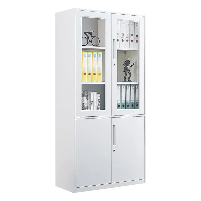 

Office filing cabinets, pure white narrow-sided filing cabinets