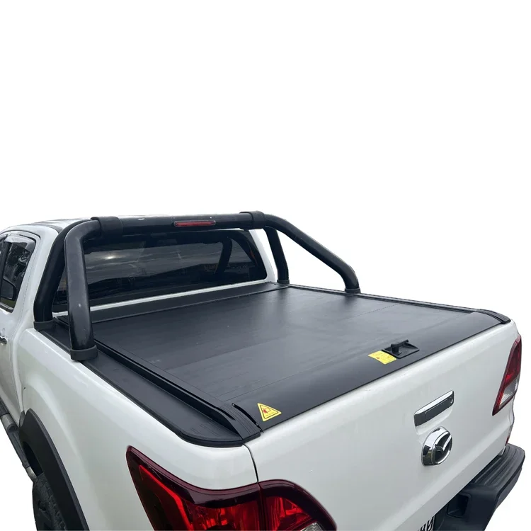 Factory Supplier Pickup Aluminum Alloy Tonneau cover Waterproof Retractable Roller Cover For Mazda BT-50