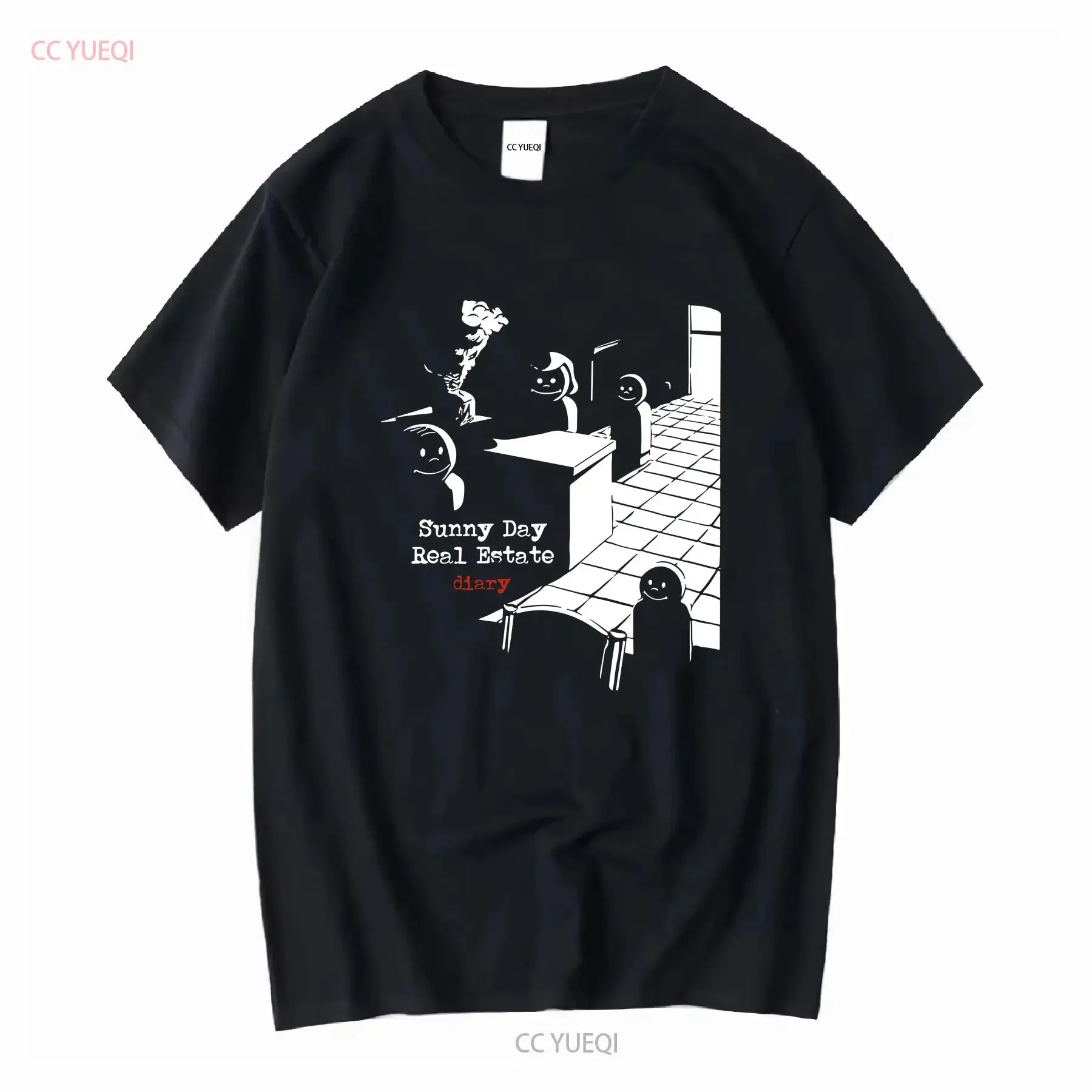 MEJOR PARA COMPRAR Sunny Day Real Estate Diary White Music S 5XL Camiseta de manga larga o corta vintage Lavado Suave Unisex Versátil