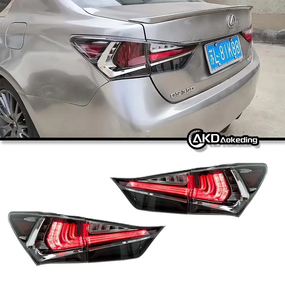AKD Car Lights for Lexus GS GS250 GS300 LED Tail Light 2013-2021 Rear Stop Lamp Brake Signal DRL Reverse Automotive Accessories