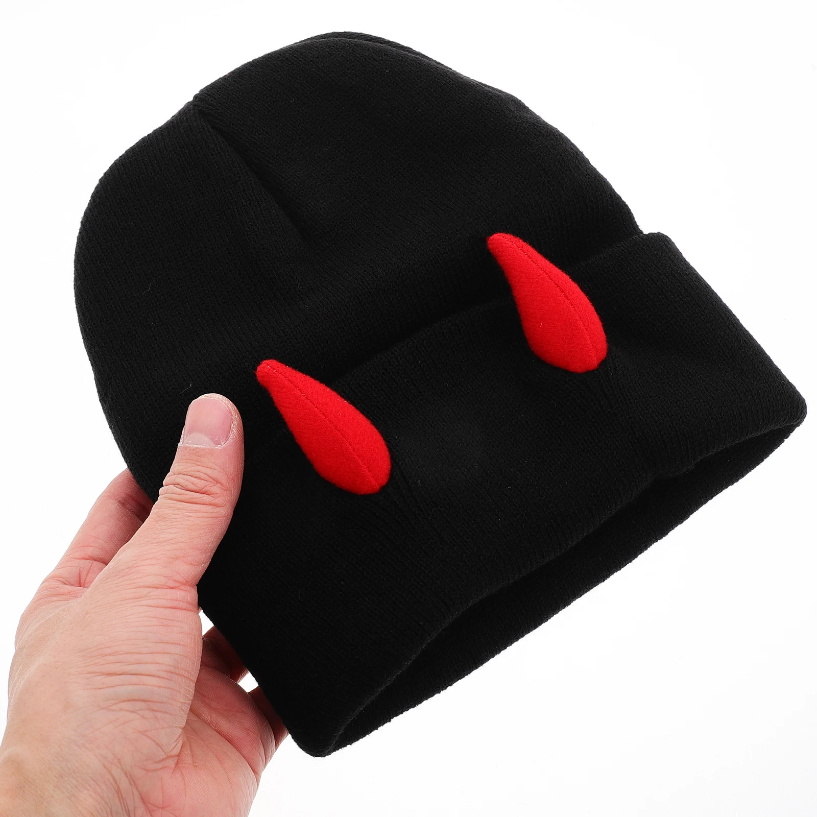

Horn Warm Acrylic Fashion Halloween Xmas Party Beanie Cute Ears Hat Cute Ears Goth Goth Hats Style