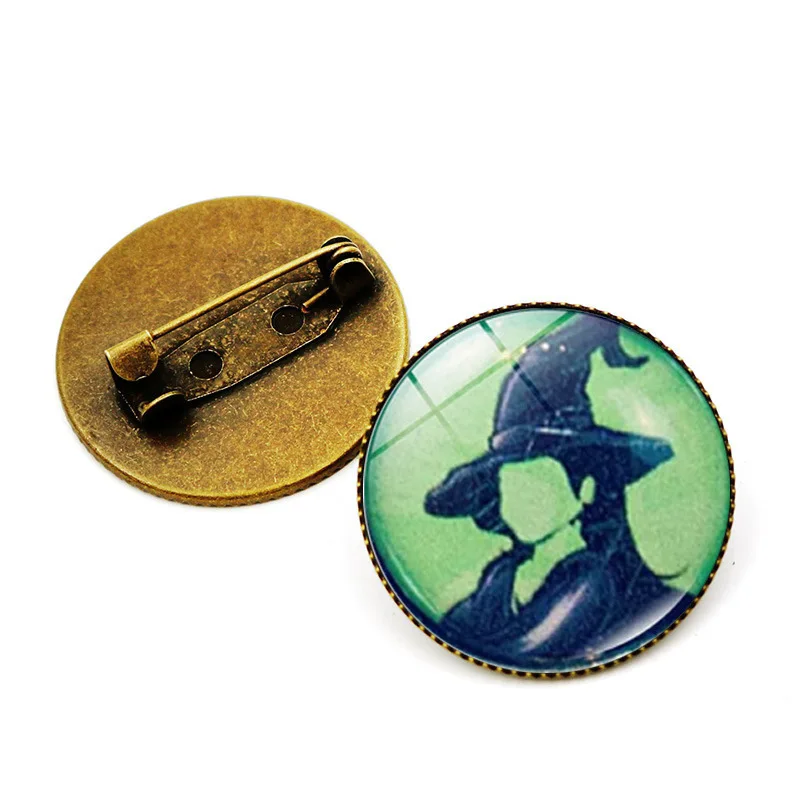 Wicked Musical Pin Elphaba Glinda Pin Jewelry Creative Badge Cartoon Brooch Lapel Pin Bag Backpack Hat Decoration