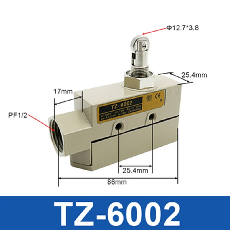 ZJSHUYI TZ-6001/TZ-6002/TZ-6004/TZ-6104/TZ-6106/TZ-6143 Adjustable Rod Lever Limit Switch