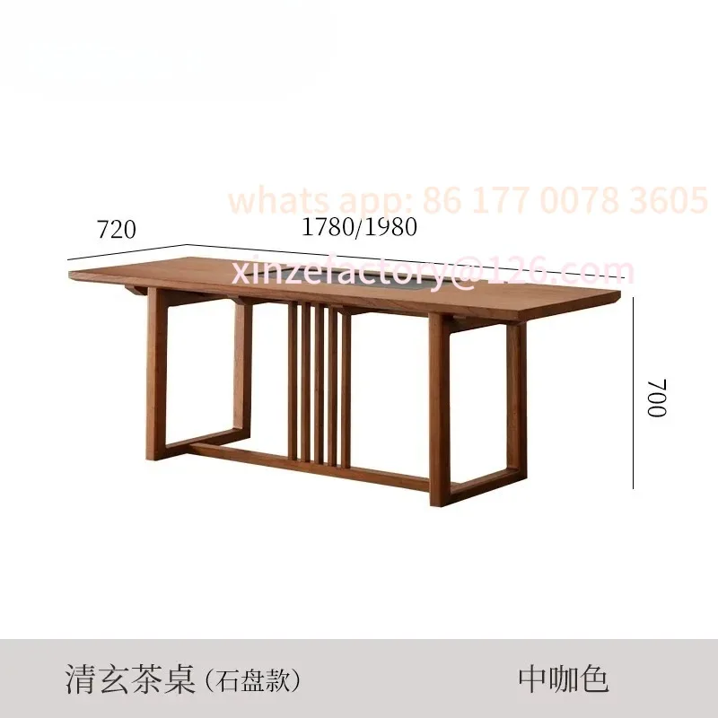 

Customizable Wujinshi office home Zen old elm tea tableSolid wood tea table New Chinese-style