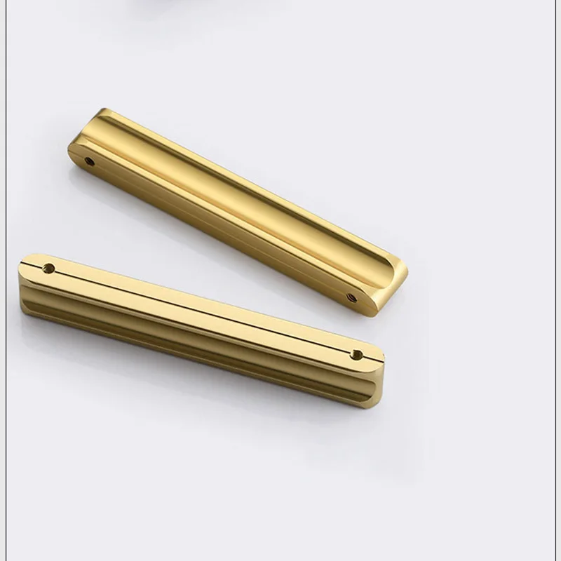 64mm-672mm American Simple Black Aluminum Alloy Kitchen Cabinet Door Knobs and Handles Drawer Pulls Furniture Handle Hardware