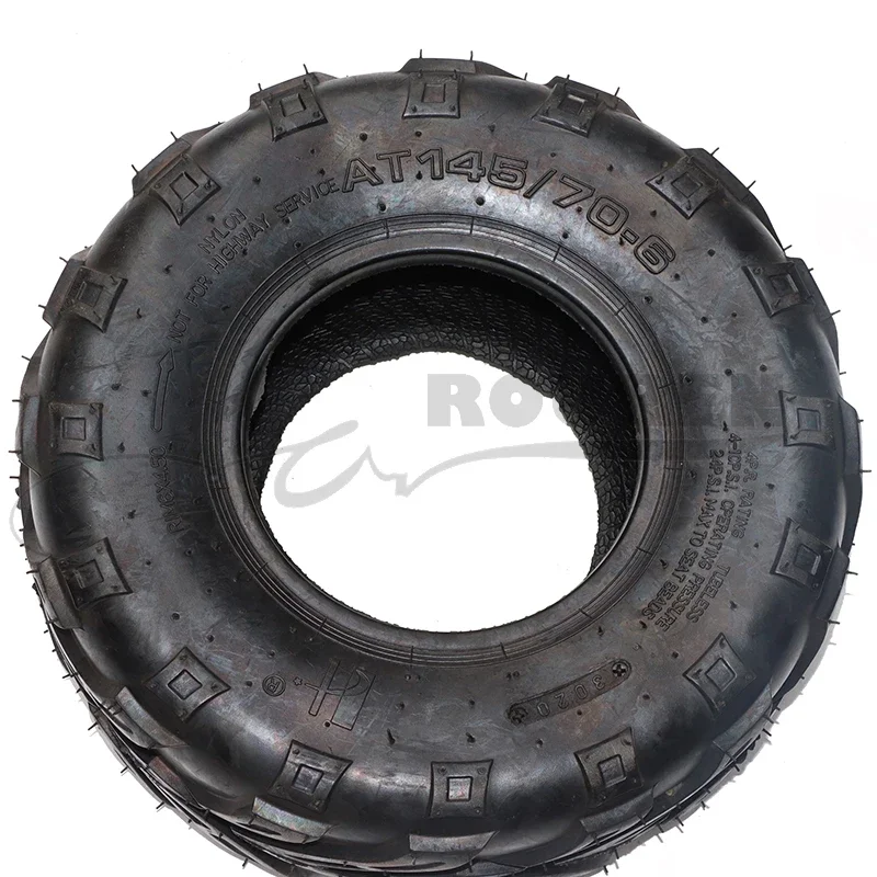 145/70-6 Tubeless Tire 6 Inch ATV Tyre for Four Wheel Vehicle 50cc 70cc 110cc Small  Front or Rear Wheels - view 3