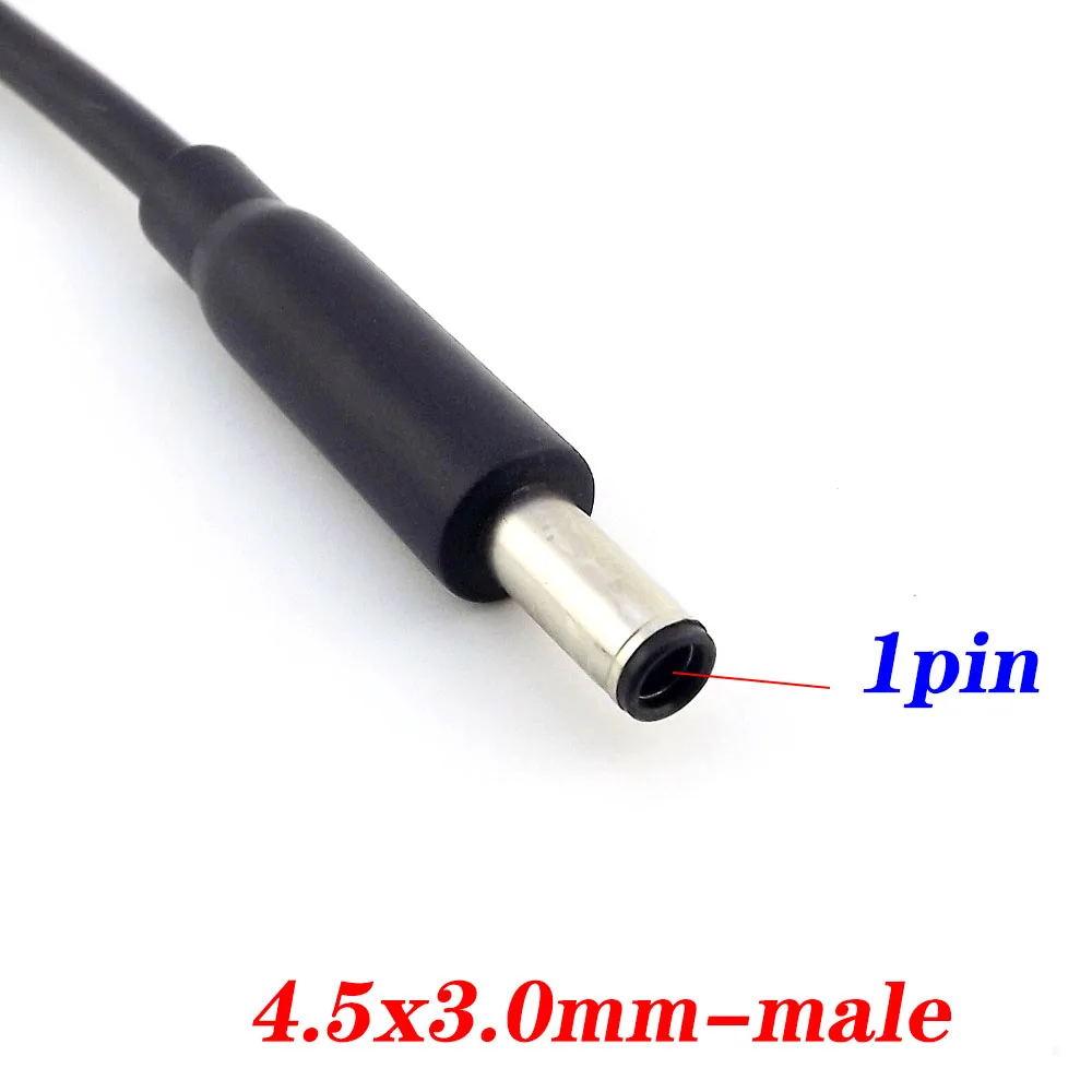 For Dell Laptop DC Power Charge Converter Adapter Cable Cord 7.4x5.0 female to 4.5x3.0 mm male Dropshipping