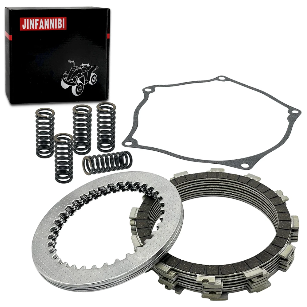 Complete Clutch Kit Heavy Duty Springs and Clutch Cover Gasket Compatible for Kawasaki KX 250F KX250F 2009-2019