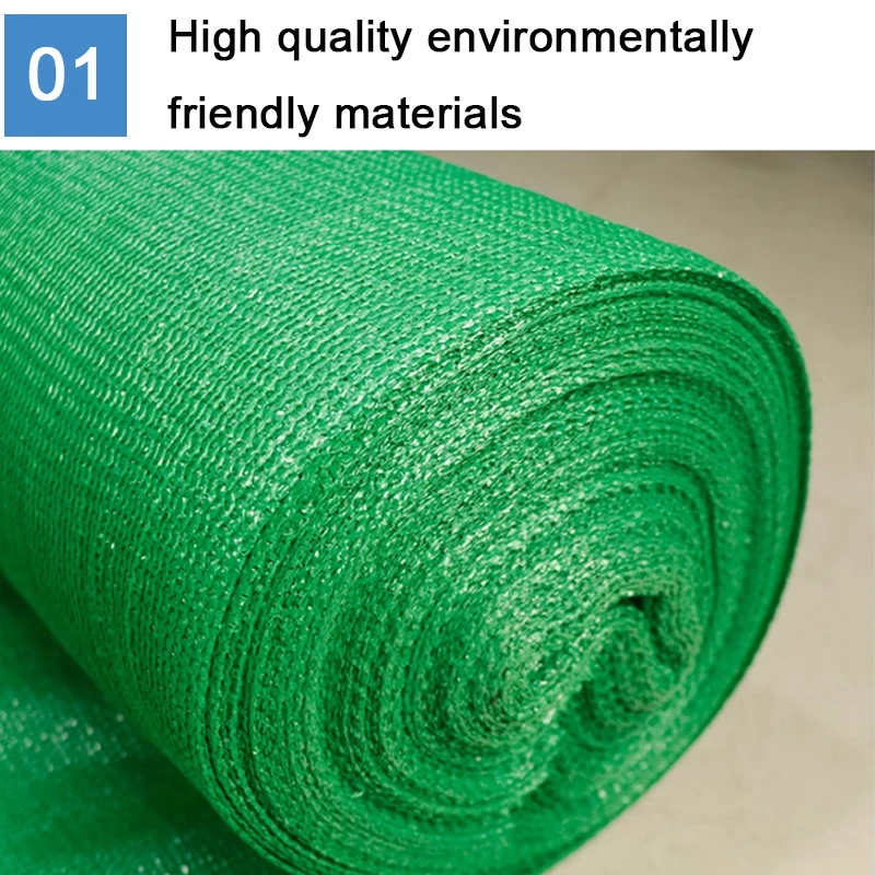 Весь рулон, 20253 м x 50 м, 12-контактные зеленые зашифрованные навесные паруса, 90 ~ 95%, затеняющая сетка для уличных сельскохозяйственных дворов