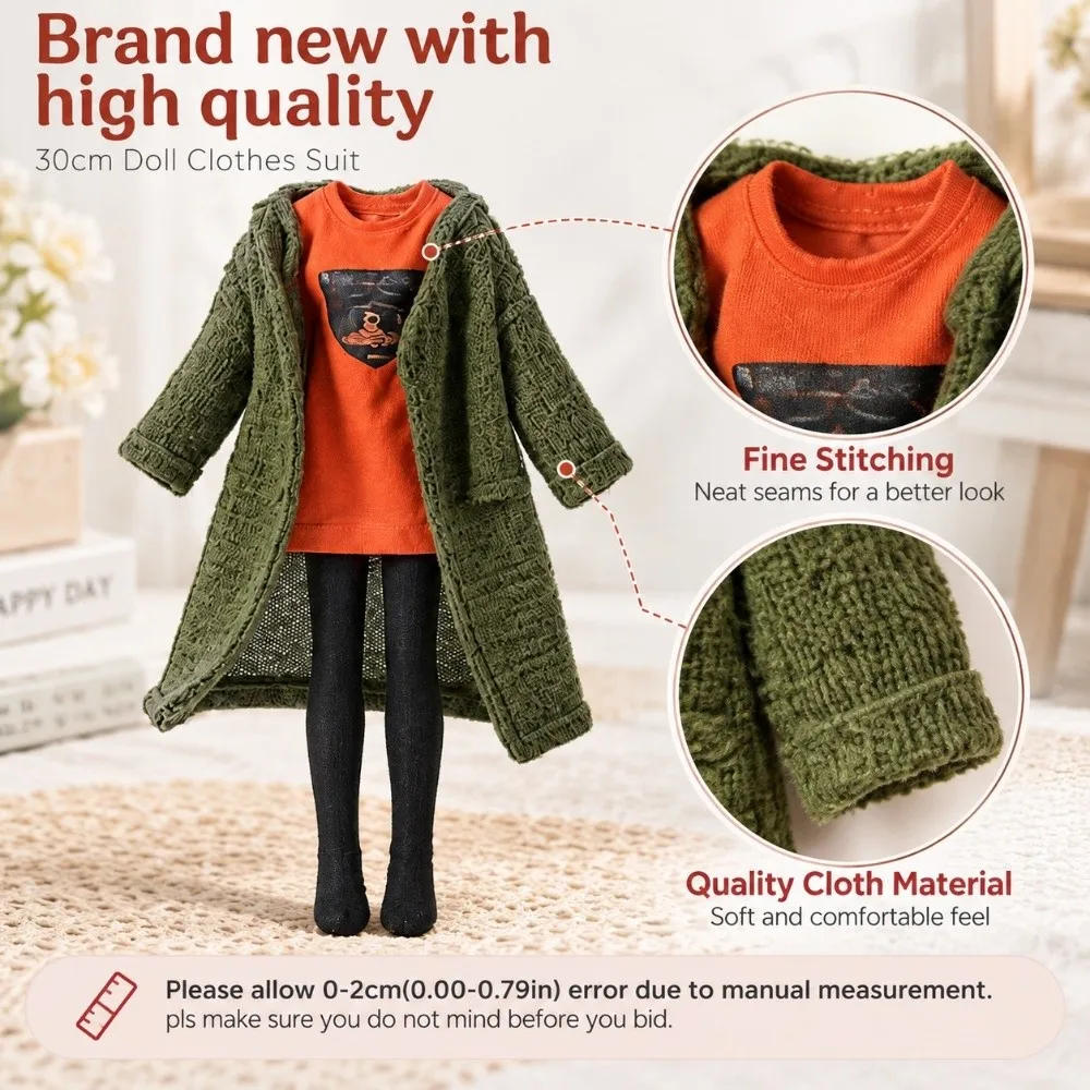 High Quality 4 Styles 1/6 Supermodel Doll Sweet Girl Clothes Cute with Outfit Doll Clothes Suit Fashion Casual Doll Clothing