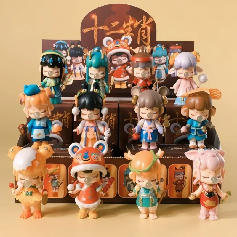 New Tang Dynasty Elegance And Talent Series Action Figures Blind Box Desktop Car National Wind Ornaments Decorations Toys Gift