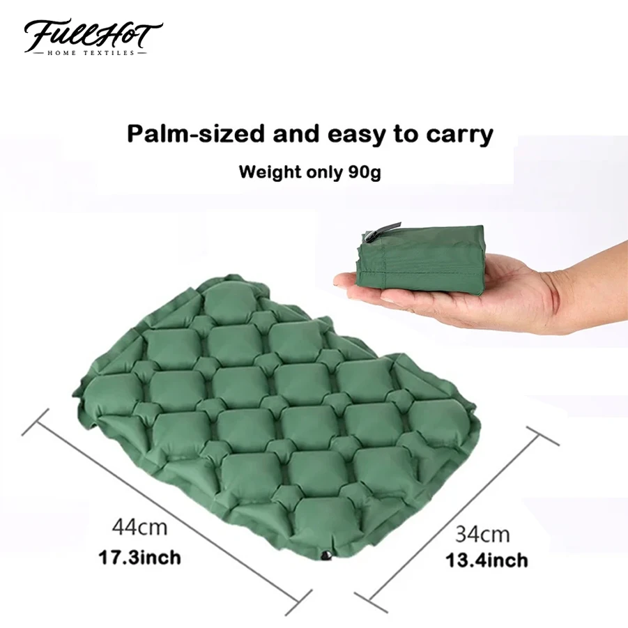 Inflatable Seat Cushion,Portable Lightweight Travel Air Sitting Pad,Moisture and Water Resistant Camping Chair Mat for Outdoor