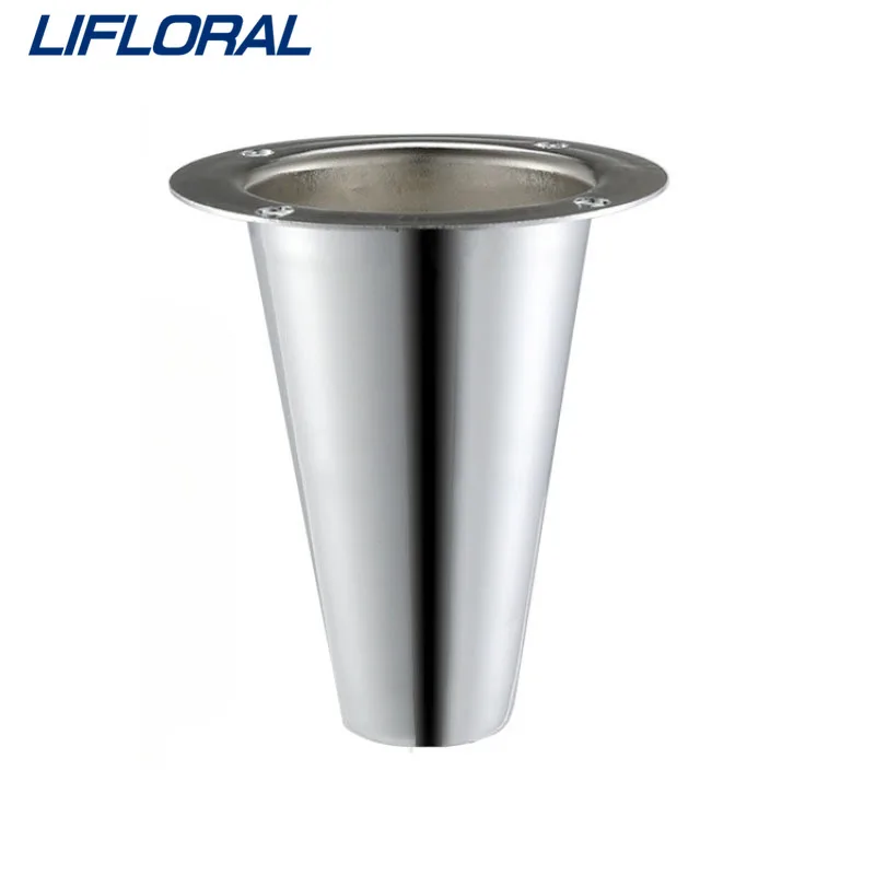 

4pcs 85mm Cone Cup Furniture Stand Iron Finish Cabinet Table Sofa Bed Feet Chrome Cone Cup Desktop Support Hardware Fittings