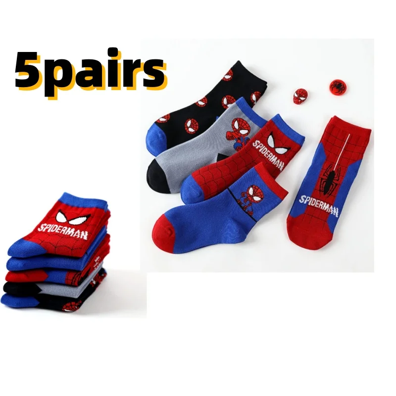 Neue Cosplay Kostüme Anime Socken Spinne Cartoon Anime Held Baumwolle Jungen Kinder Kurze Socken Herbst Winter Superhelden Cosplay
