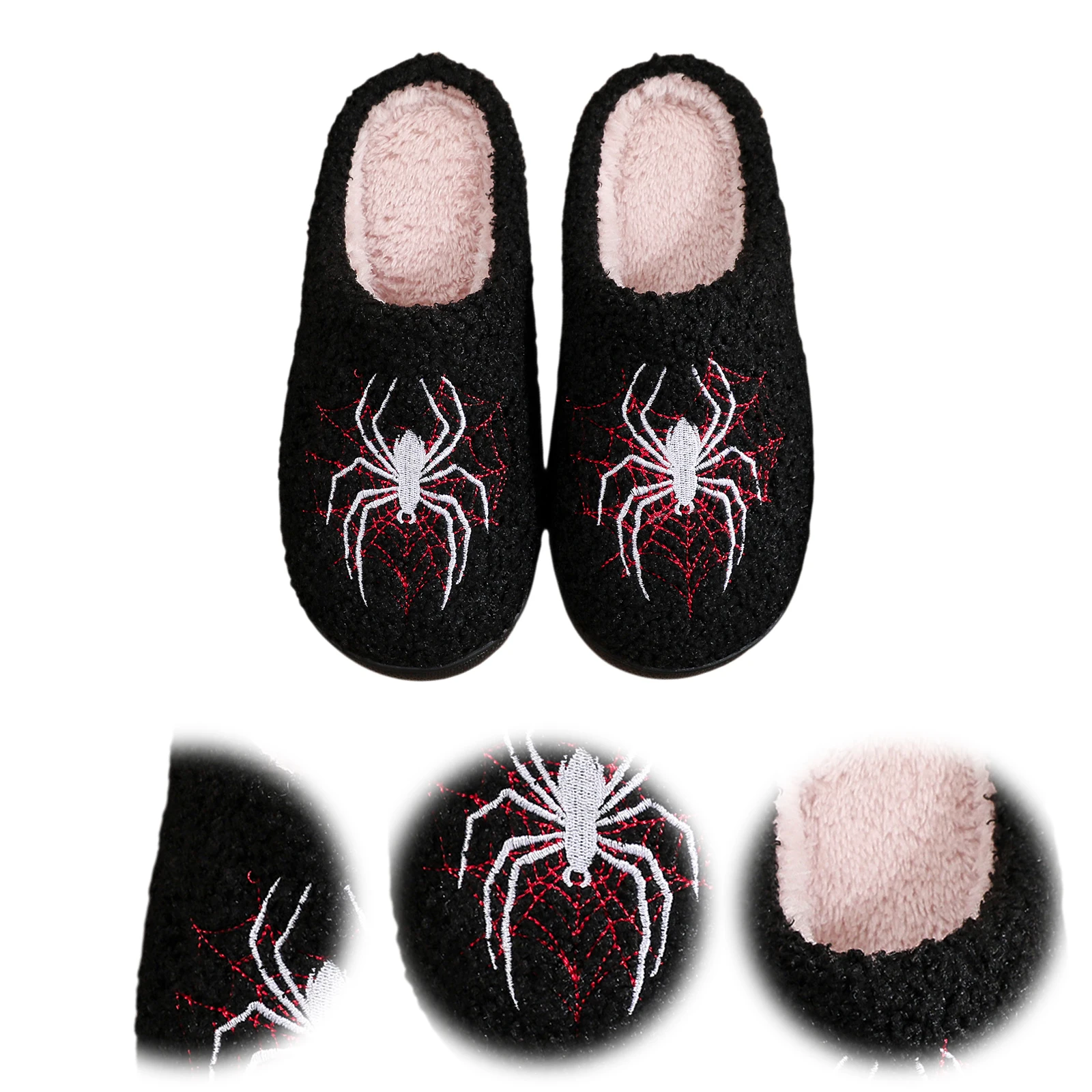 Men Shoes For Winter - Halloween Spider Slippers, antislip, zachte, warme