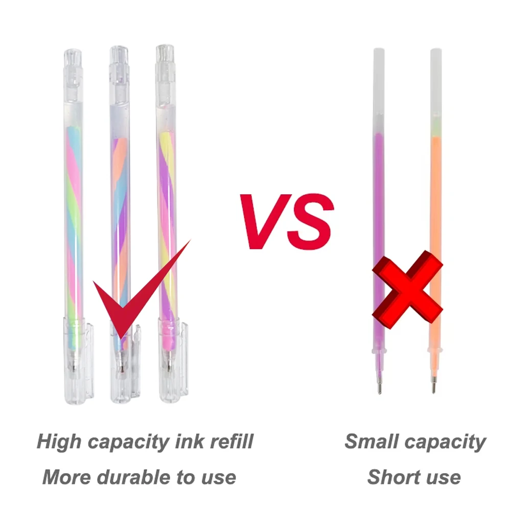 3pcs Colorful Gel Pen New Multi Color Eyebrow Tattoo Marker Pen for Microblading Permanent Makeup Skin Mark Pen PMU Accessories 3