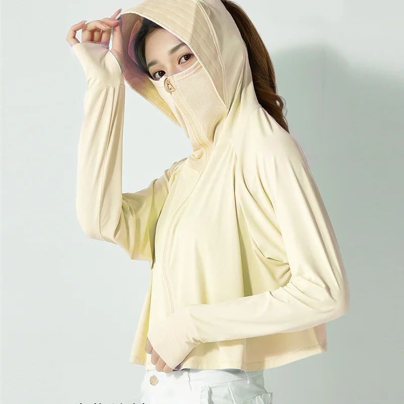 

Оригинальный солнцезащитный костюм Banana Guest из шелковистой ткани для женщин: легкий, дышащий, с защитой от УФ-лучей, для активного отдыха