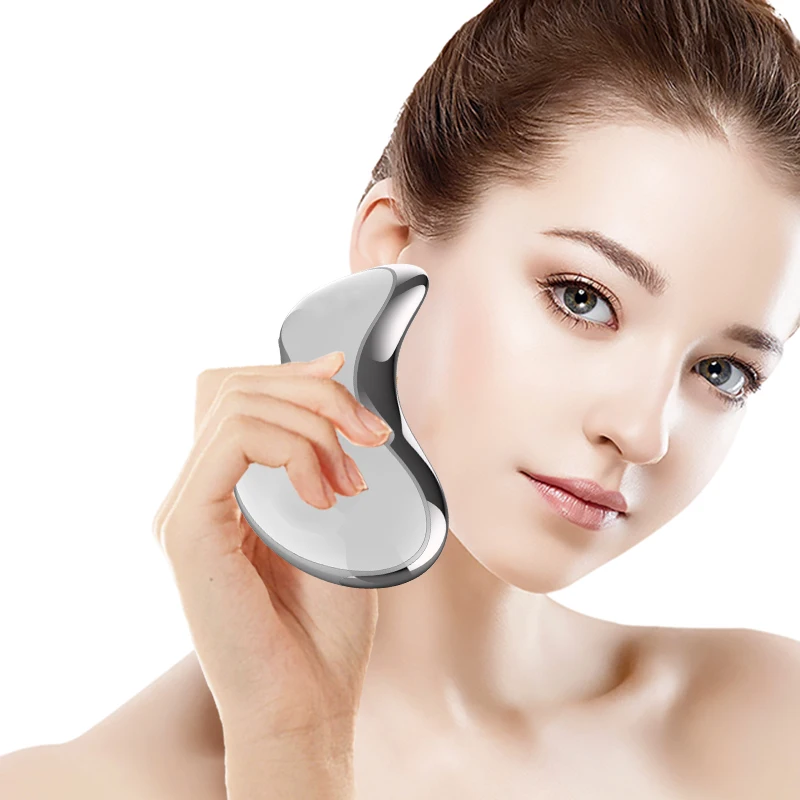 Smart Library Gesicht Vibrierende V-Form Guasha Schaben Massage Werkzeug Elektrische Gua Sha Board Pflege Facelifting Anti Aging