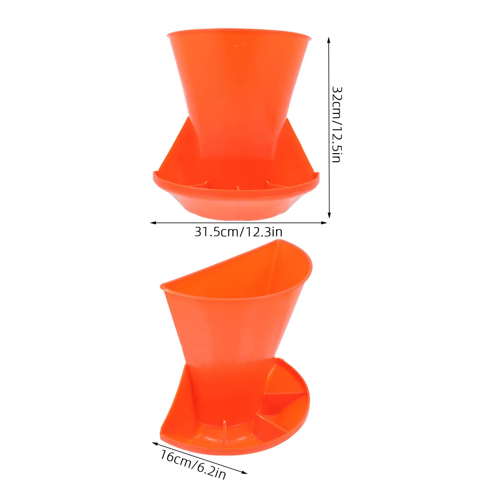 1Pcs Thicken Plastic Piglet Feeding Trough with Multiple Compartments Heavy Duty Farm Pig Manger Anti Rust Easy Clean Livestock