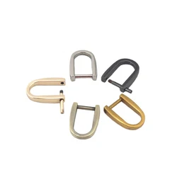 1pcs Metal Detachable Open Screw D Ring Buckle Shackle Clasp for Leather Craft Bag Strap Belt Handle Shoulder Webbing