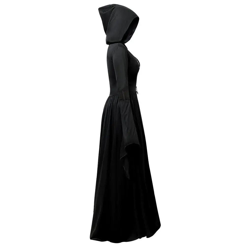 Robe Longue Sorcière Vampire à Capuche – photo 11