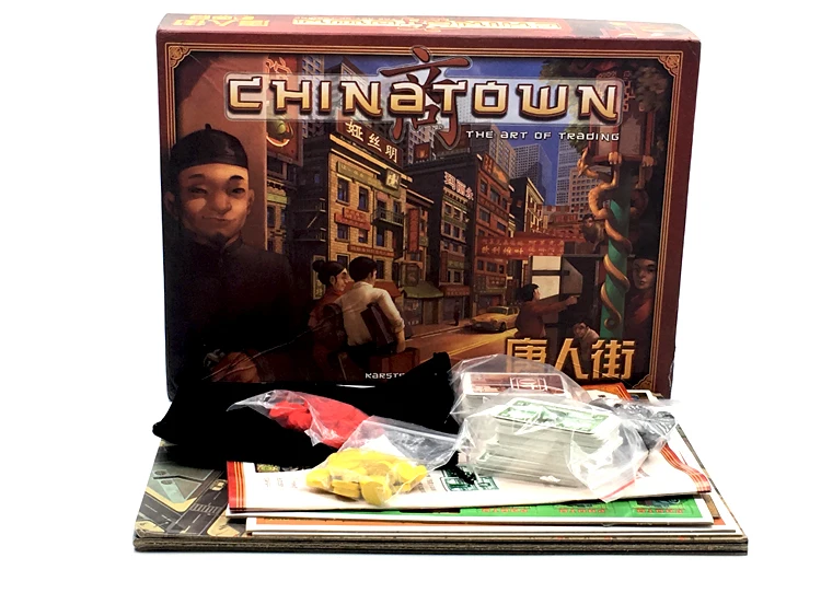 Newset Cards Board Game Chinatown Cards Game China City Negotiation Tycoon Board Games Cards for Party