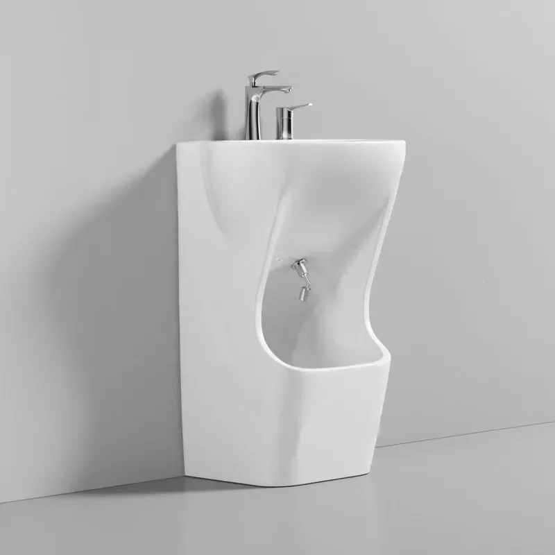 Wholesale Indoor Outdoor Dual Purpose Ceramic Column Basin Hand Foot Washing Sink Mop Pool One Piece Basin Guangdong Chaozhou