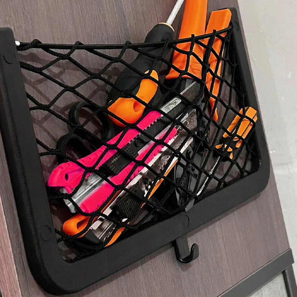 Elastic Net Cargo Mesh Net Caravan Bus Vehicle Seat Back Organizer Bus Seat Back Mount Organizer for Bus Camper SUV Vehicle RV