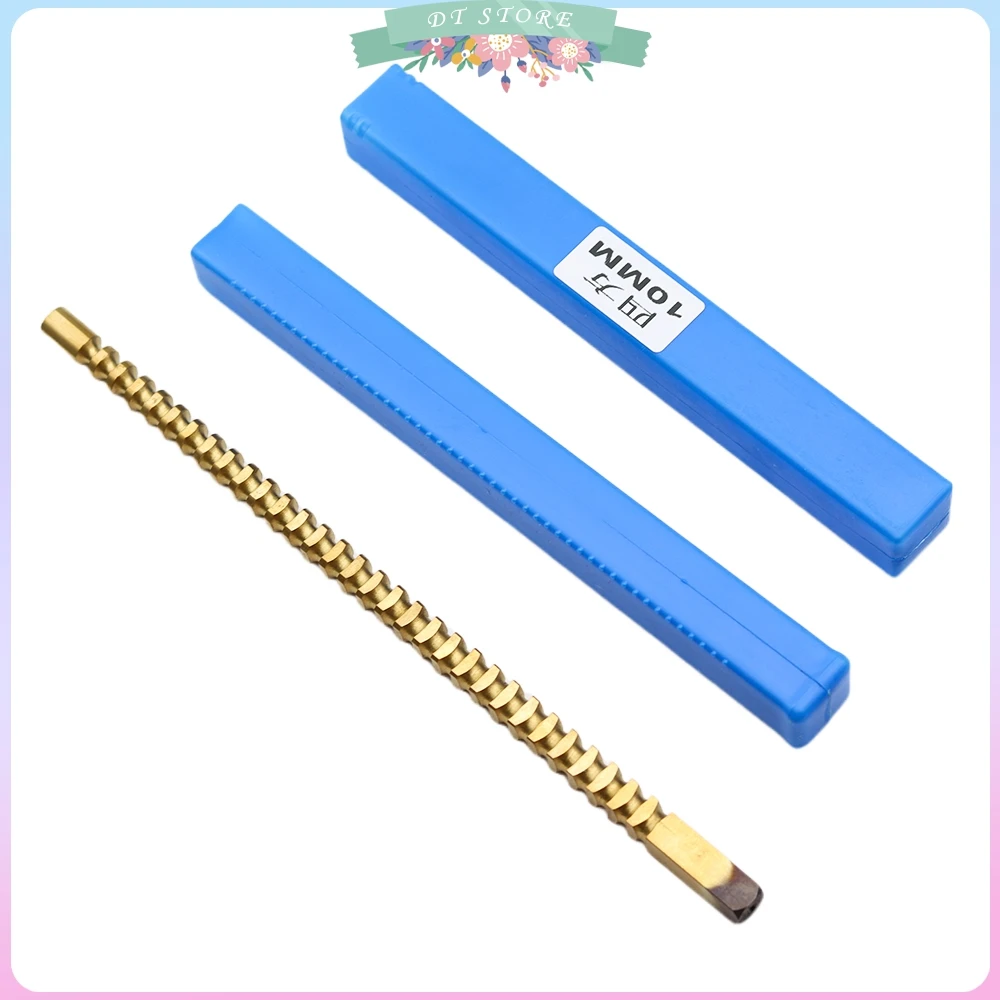 10/12mm Push-Type Keyway Broach Metric Size HSS High Speed Steel for CNC Router Metalworking Tool Metal Cutter