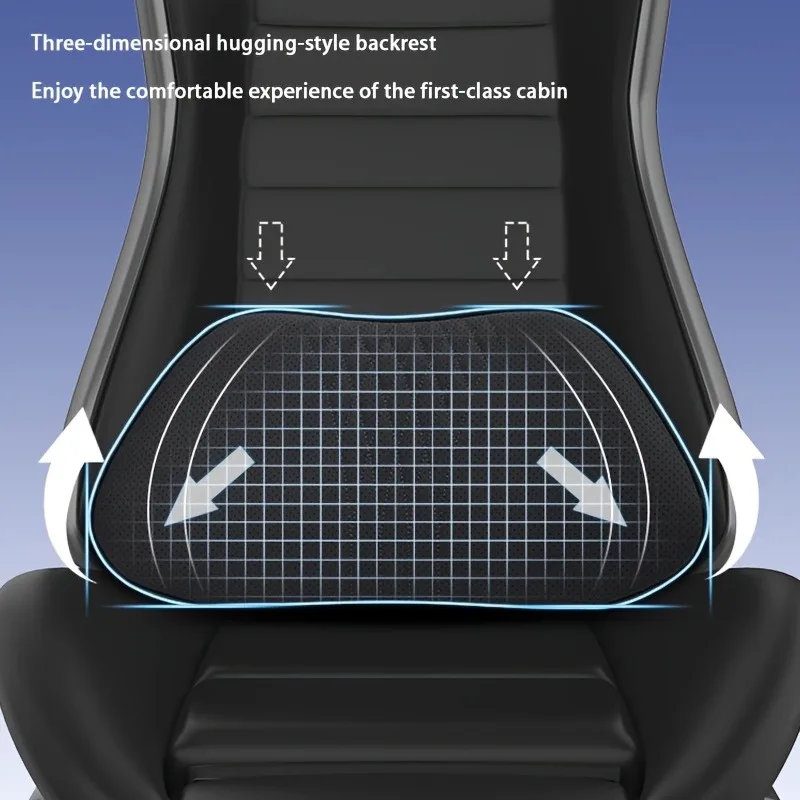 1 Stück Luxus-Auto-Nappa-Kopfstütze Nackenstützkissen Taillenkissen Komfortables Atmungsaktives Taillen- und Nackenstützkissen für Alle Jahreszeiten – Detail 16