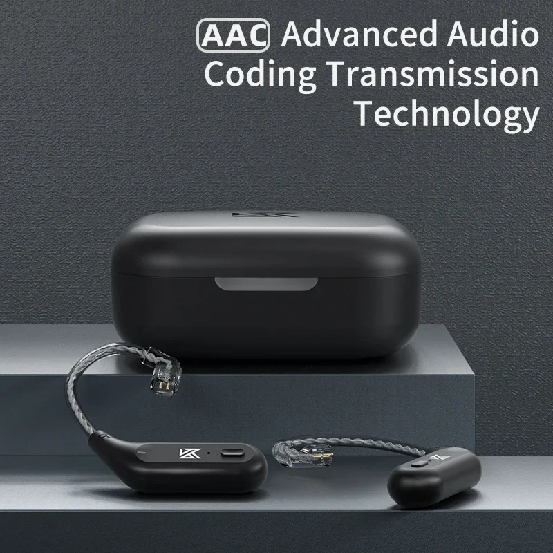 KZ AZ09 TWS HD Bluetooth Ear Hook Bluetooth 5.4 Chip Wireless Adapter Convert Wired IEM to Wireless Earbuds 2Pin Connector Plugg