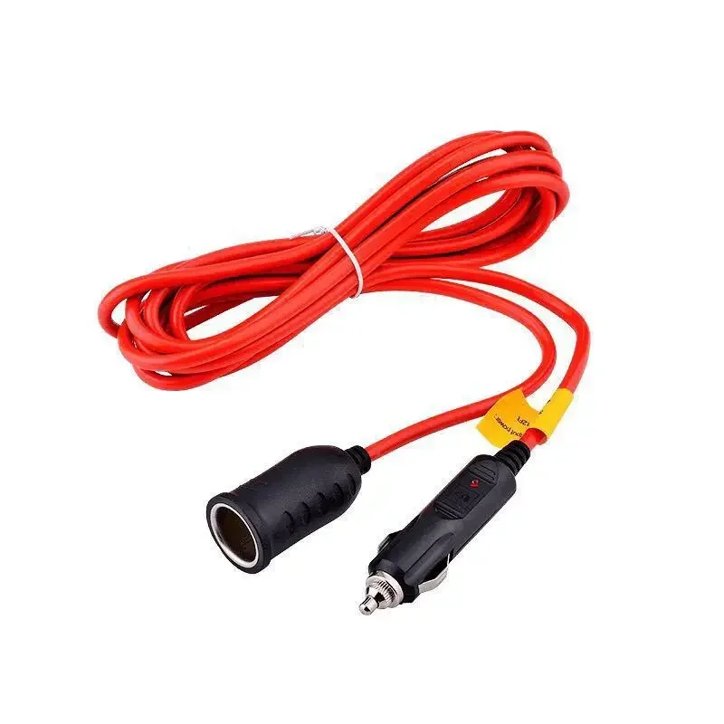 Adaptador para encendedor de cigarrillos de coche, Cable de extensión de enchufe de 12V y 24V, cargador con estilo, enchufe hembra, 3,6 M