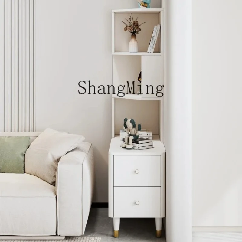 

Изысканная угловая тумба-шкаф из массива дерева FG для гостиной, приставной шкафчик для дома