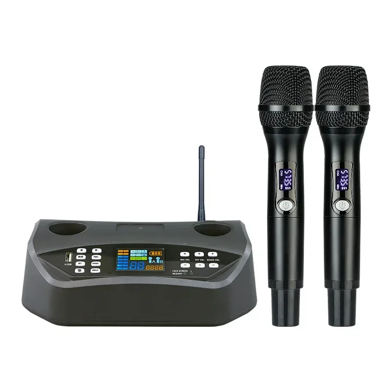 

DSP Digital Wireless Dynamic Microphone With Bluetooth XLR Connector Light-Weight For Church Conference KTV Teaching Meetings