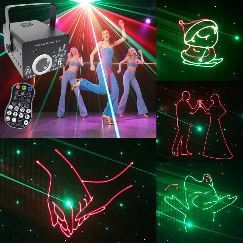 WZSTAR工場直販 フェスティバルアニメーションライト 音声起動 ディスコDJステージライト バー・ナイトクラブ用