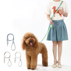 Nylon Dog Leashes Pet Dogs Chain Traction Rope Leads for Running Free Hands Rope Chain for Small Large Dogs